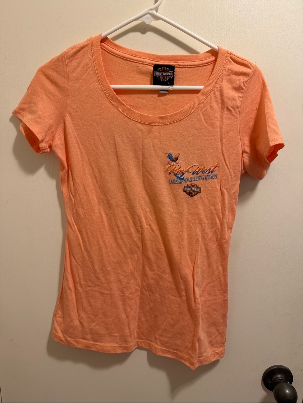 Harley-Davidson Peach Key West Embroidered Tee